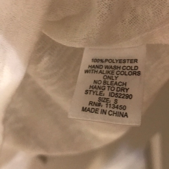 New pure white top swim cover up, S - Picture 7 of 7